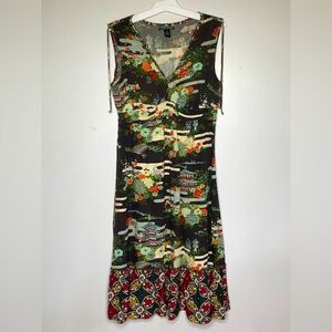 Lucky Brand Japanese Print Rayon Dress
